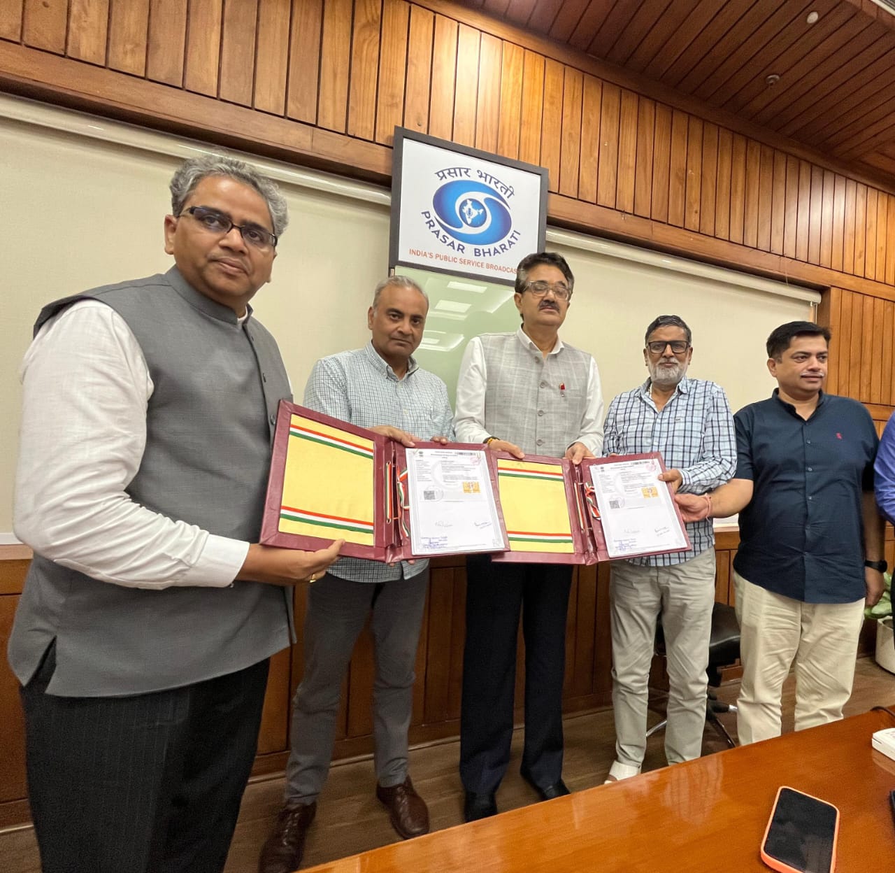 Prasar Bharati handball MoU